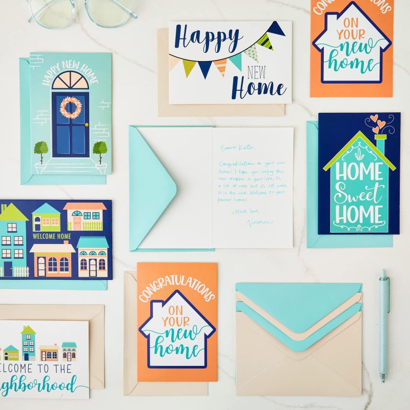 Paper Junkie Welcome Home Card Set - Realtor Closing & Client Gifts - Blank Interiors & Housewarming Cards - 4 x 6 Inch, Pack of 48 - Image 2